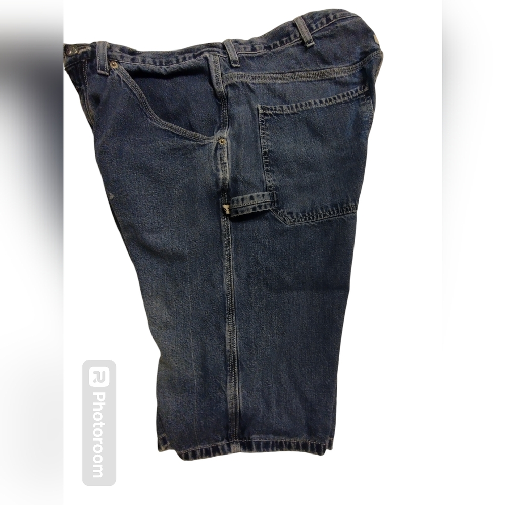 Men's Dark Blue Denim Shorts